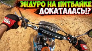 РАЗБИЛА МОТОЦИКЛ!? ЖËСТКАЯ ПОКАТУШКА НА ПИТБАЙКЕ ПО КАРЬЕРУ