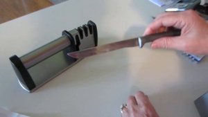 4 in 1 Kitchen Manual Knife and Scissors Sharpener by #Domccy #Review