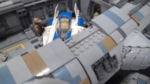 Giant LEGO Mon Calamari Cruiser with Full Interior! Custom Star Wars