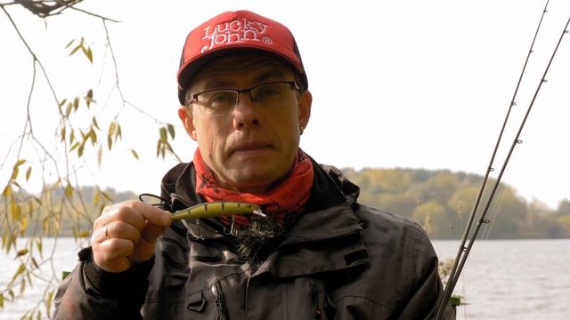 Как ловить на воблер Lucky John Fit Minnow 110SP смотреть онлайн