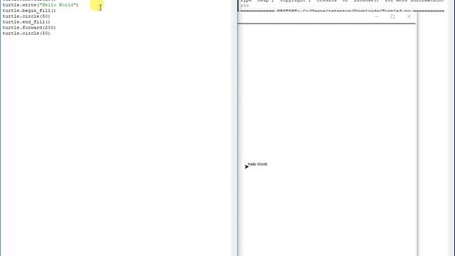 Text and Fill Shapes with Turtle смотреть онлайн