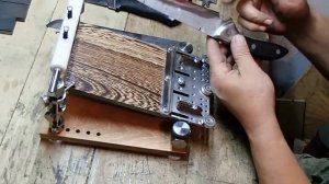 Заточка ножа с использванием магнитного держателя