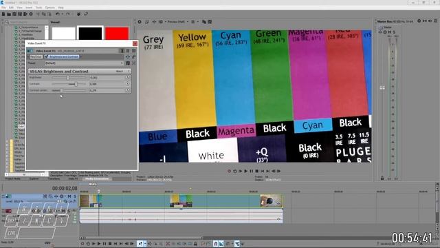 ППФ 5 Vegas pro Brightness and contrast контраст это разница в характеристиках участков изображении