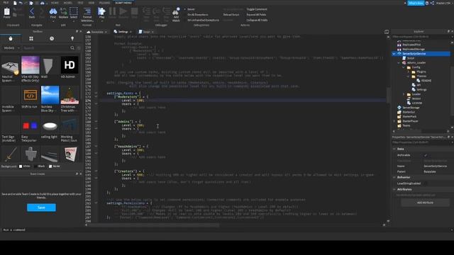 Adonis Admin Setup Roblox estudios tutorial смотреть онлайн