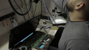 Неудачный ремонт Asus k73sv. Клиент отказался от ремонта.