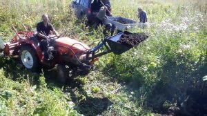 Самодельный кун, на минитрактор Yanmar f7 dt