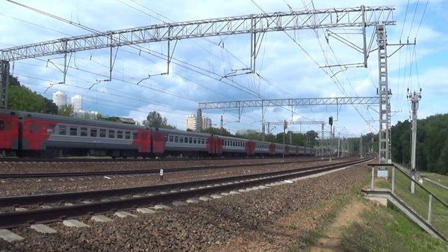 Раменский Электропоезд ЭД4М-0130 сообщением Пушкино - Москва смотреть онлайн