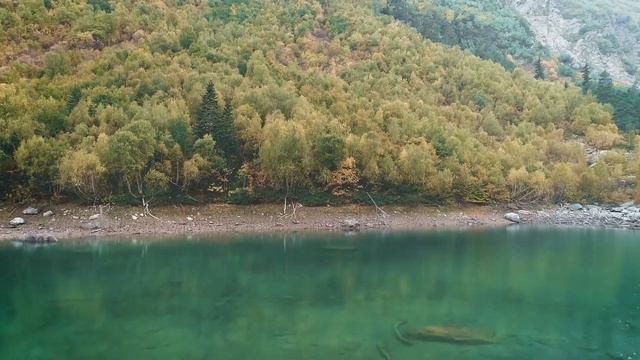 Домбай с высоты птичьего полета.