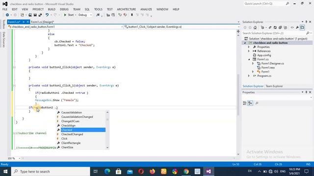 Radio Buttons in C# 3 смотреть онлайн