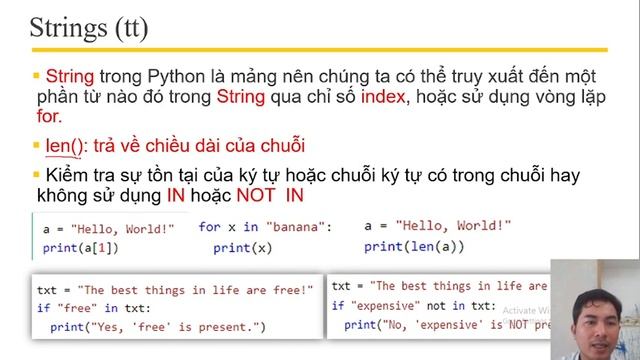 Bài 2   Cơ bản về ngôn ngữ lập trình Python