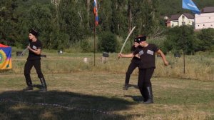 часть 3.  Фланкировка 2 шашками и показательные выступления