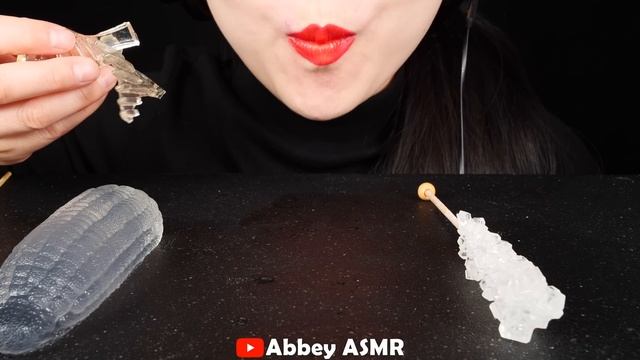 ASMR CLEAR FOODS 투명 디저트먹방, HONEY JELLY, EDIBLE COMB, LIPSTICKS, FROG EGGS JELLO EATING SOUNDS 새소리 병