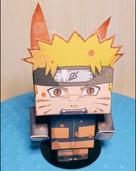 Делаю фигурку вторую форму Наруто из аниме. Режим чакры Девятихвостого. Как сделать игрушку Naruto.