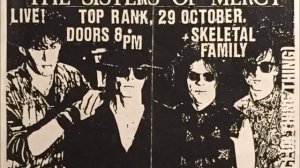 The Sisters Of Mercy Plymouth Top Rank 29 10 84 Body Electric Gimme Shelter