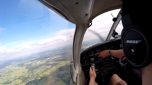 PPL | Lesson #1 | 05-07-16 | Straight & Level, Climbing & Descending, Turning & First Take Off!