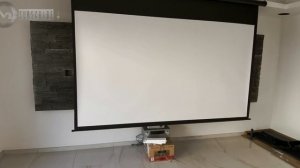 Excelvan 120 inch 16:9 1.2 Gain Wall Ceiling Electric Motorized HD Projector Screen - Test
