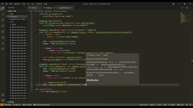 Discord.py Lavalink Music Bot! Adding Basic Music Commands #1