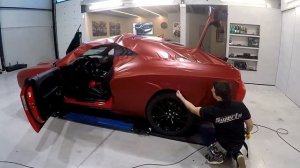 Dodge Challenger WRAPPED in 3M-2080 Satin Vampire Red