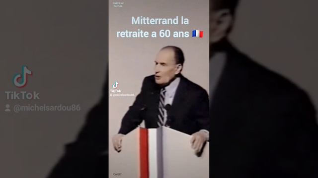 MITTERRAND LA RETRAITE À 60 ANS 🇨🇵 #mitterand#president #retraite#france#parole