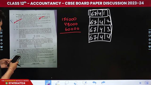 Class 12 Accountancy CBSE Board Exam Paper Discussion 2023-24 | Accountancy Paper Detailed Solution