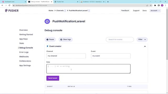 Send Real time data in laravel 10 using Pusher | Send data using Pusher Websockets смотреть онлайн