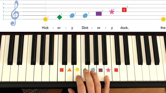 Hickory Dickory Piano Notes and Xylophone for Kids | Ep. 24 смотреть онлайн