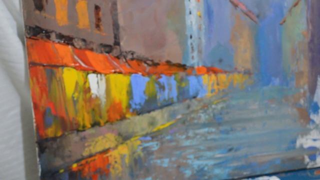 How To Paint Paris City scene, Hаучится рисовать маслом, Como Pintar Paisaje Al Oleo y Acrylico смотреть онлайн