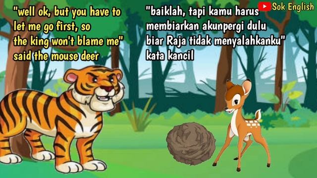 Dongeng Si Kancil dan Harimau||The Story of the Mouse deer and the Tiger||Belajar Bahasa Inggris смотреть онлайн