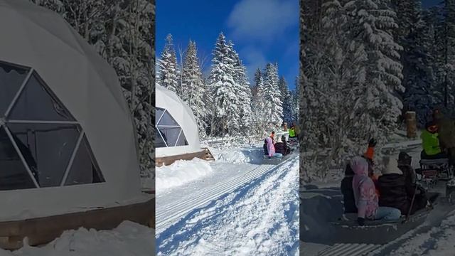 Открытие снегоходного сезона на Мяо-Чане. Глэмпинг Эвен.