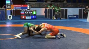 1/8 WW - 50 kg: M. DADASHEVA (RUS) v. M. GENESIS (NGR)