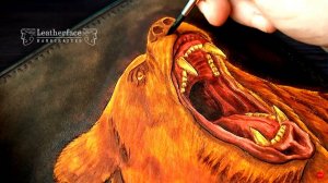 Тиснение на коже | Работа с кожей | Медведь