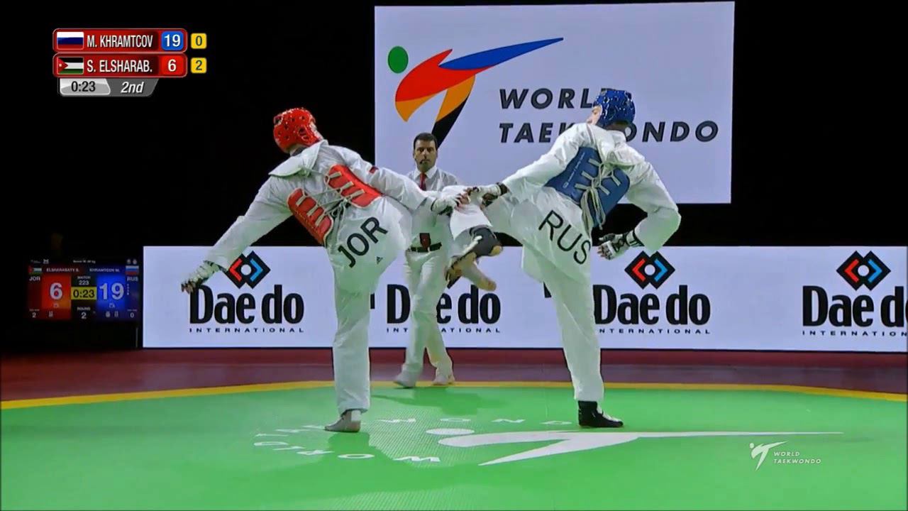 World Taekwondo Grand-Prix Moscow 2018. M - 80. Финал. KHRAMTCOV-ELSHARABATY