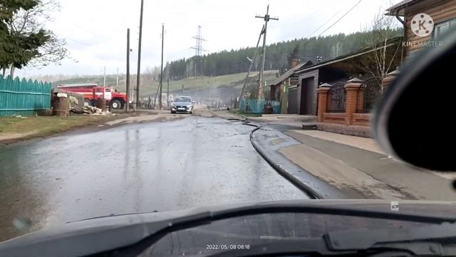 Последствия пожара г.Заозерный 07.05.2022.