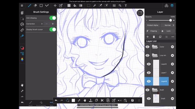 How to Use Stabilizer for Smooth Lineart in MediBang Paint смотреть онлайн