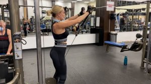 Cable Front Delt Raises using Rope | Махи с канатом перед собой в кроссовере