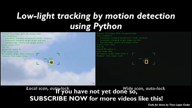 Real-time tracking at night!?! | OpenCV Python Object Tracking Motion Detector смотреть онлайн