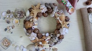 Подсвечник из ракушек и морских камней своими руками