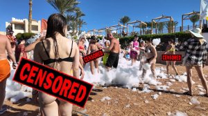 Пенная дискотека ? на пляже Rehana Royal Beach ?? ЕГИПЕТ