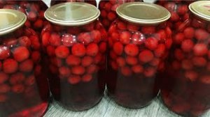 Вишнёвый компот на зиму/Консервированный компот из вишни/Компот из вишни