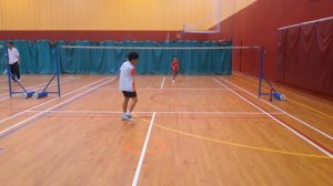 Axel Toh vs Toh Jo-Shin, badminton friendly match 10 Nov 2013