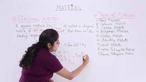 Class 12th – Diagonal Matrix | Matrices | Tutorials Point