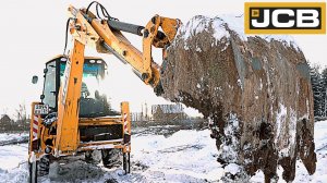 JCB 3CX SUPER 2021 Обзор экскаватора ? Управление из Кабины! Расчистка заросших территорий от ДКР.