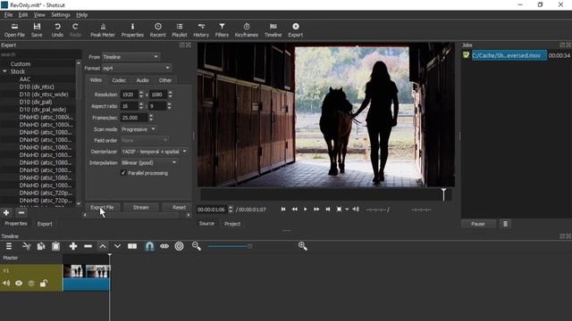 Reverse Video (Play it Backwards) Editing in Shotcut [Quick Tutorial]