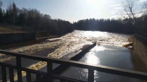 Водозабор на реке Тихвинка. В апреле.