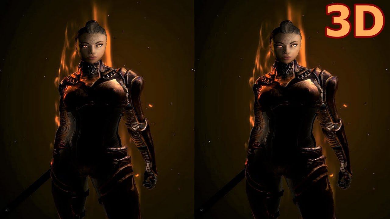 Dungeon Siege III 3D video SBS VR box google cardboard