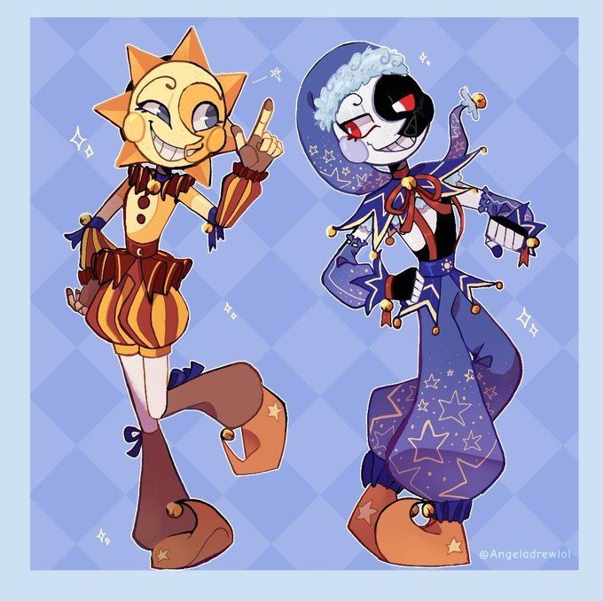 Картинки sun and moon fnaf 9