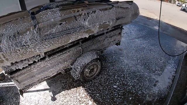 Обзор. Как помыть лодку на автомойке. Мойка самообслуживания. смотреть онлайн