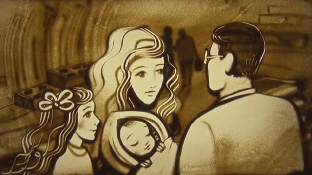 Художники Георгий и Анастасия Бегма. Песочное шоу Ростов. Видео на свадьбу