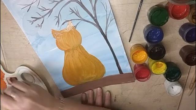 Гордеева И В Песочная Фантазия 18 11 2020 Рисуем животных 1 Рыжий кот смотреть онлайн