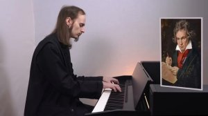 ЛУННАЯ СОНАТА (1 часть) – Людвиг ван Бетховен / Исполняет Монах Авель / Moonlight Sonata, ор.27, №2